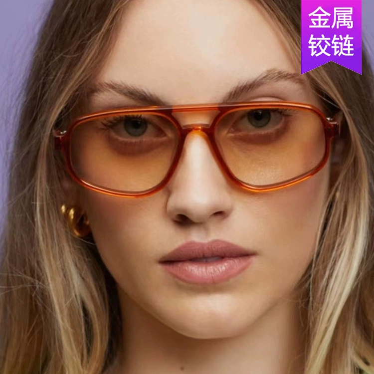 Sunglasses retro 2022, solar-powered lenses, metal hinge frames, multi-color options