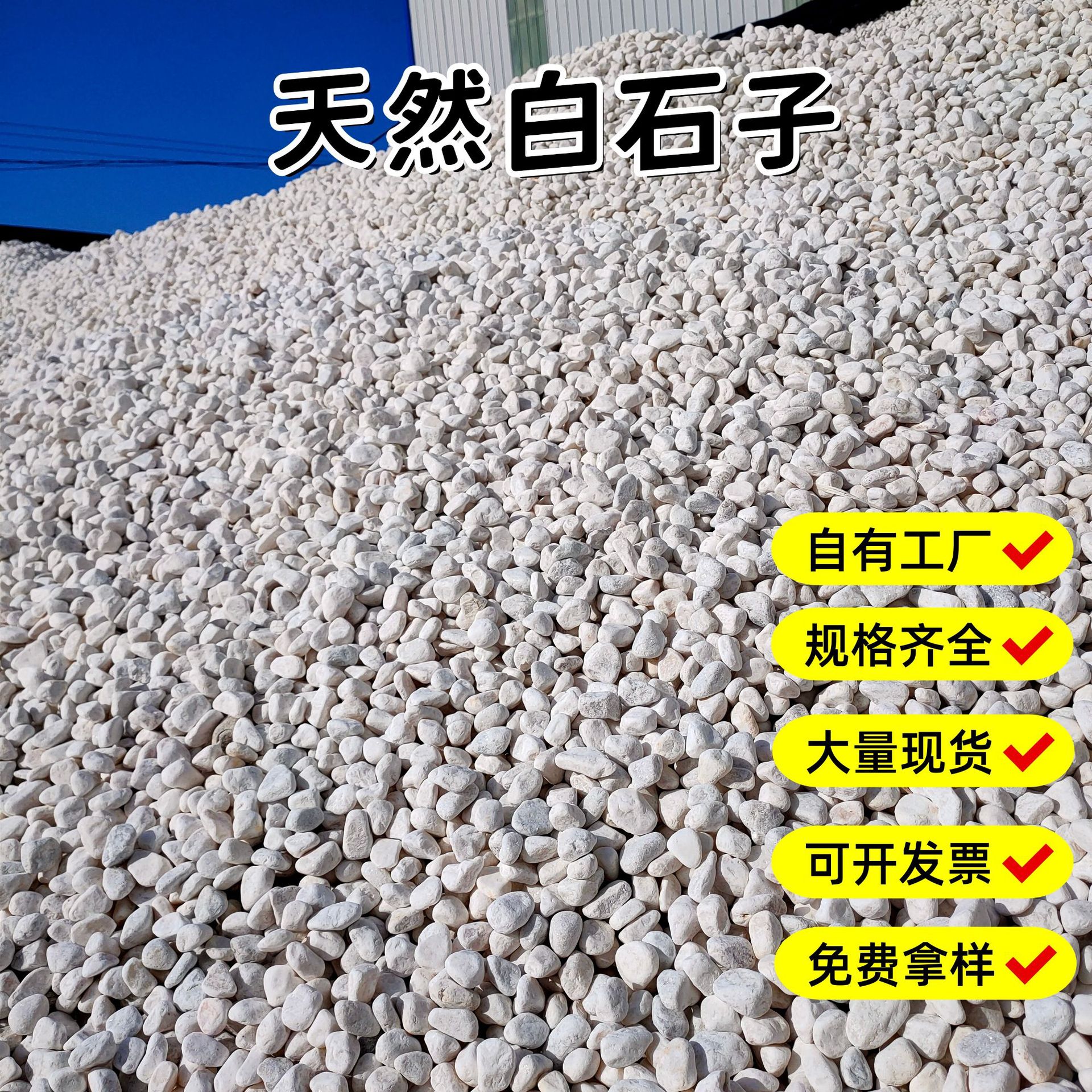 Pebbles, White Stones, Gravel, Garden Paving, Courtyard Decoration, White Stones, Dry Landscape Landscaping, White Gravel