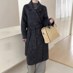 双面羊绒大衣女2025秋冬新款高级感显瘦加厚羊毛中长款过膝呢外套