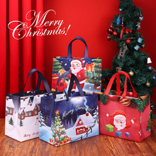 跨境亚马逊圣诞节无纺布袋定制万圣节手提袋礼物伴手礼卡通礼品袋