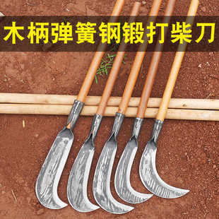 Hand-forged all-steel wood cutter machete chopping tree chopping wood chopping bamboo old-fashioned wood cutter agricultural mowing outdoor open circuit