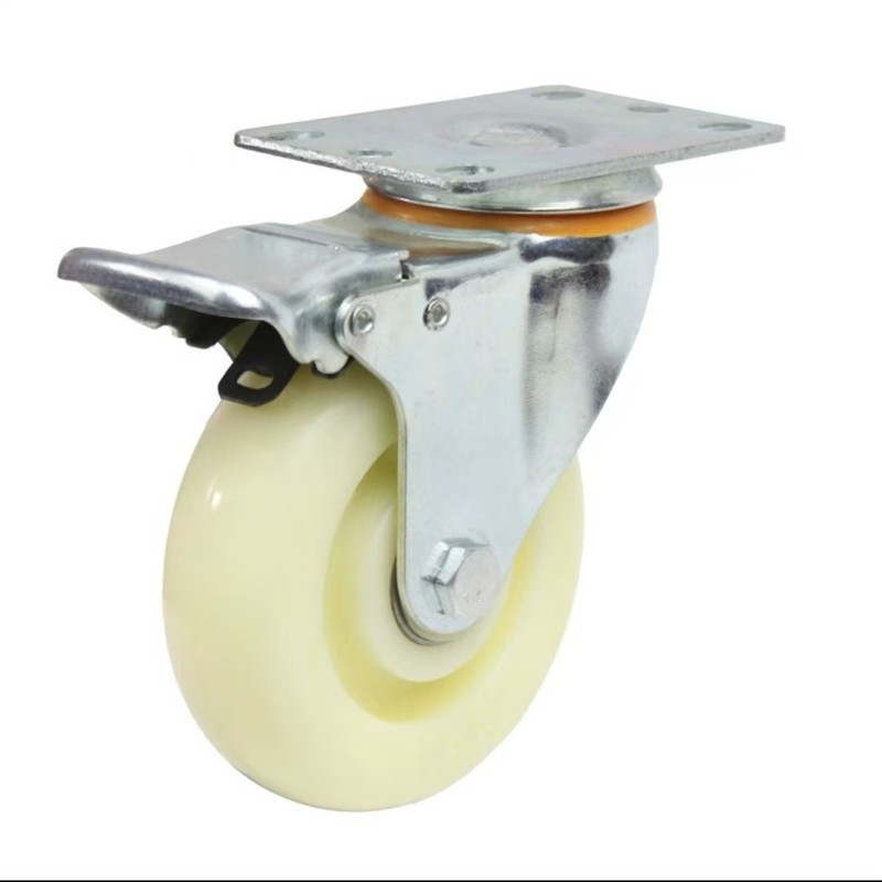 3 インチ 4inch 5inch 軽量ホワイトニーホイール耐摩耗性トロリー PP 軽量キャスター方向性ユニバーサルブレーキホイール|undefined