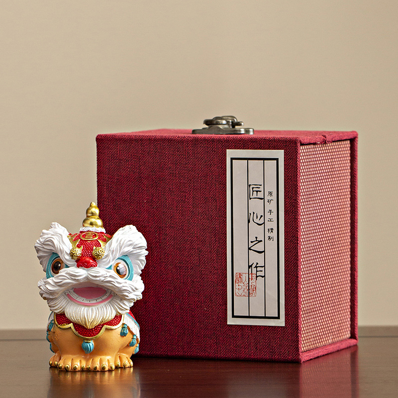 Guochao Foshan lion dance dance creative creative gift suit company activities to send customers foreigner companion gift holiday gift