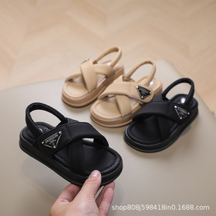 Children's Soft Sole Beach Shoes Girls' Casual Shoes Boys Sandals 2024 Summer New Baby Non-slip Toddler Shoes