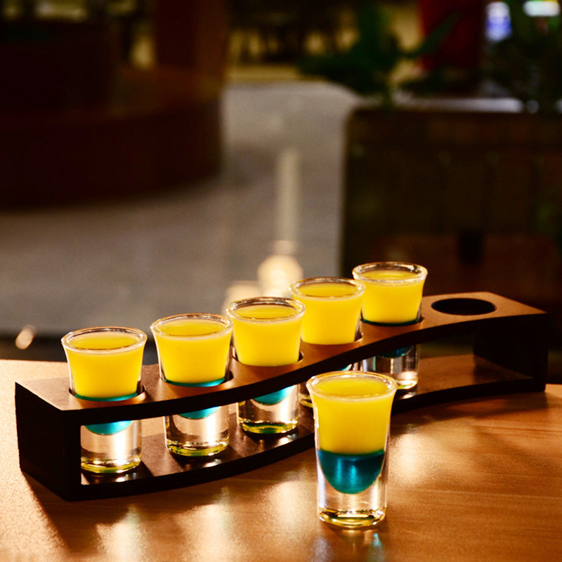 Taza de madera taza de bala taza de vino taza de tragar taza de cóctel taza de licores B52 un sorbo de taza de vino conjunto de taza de vino KTV