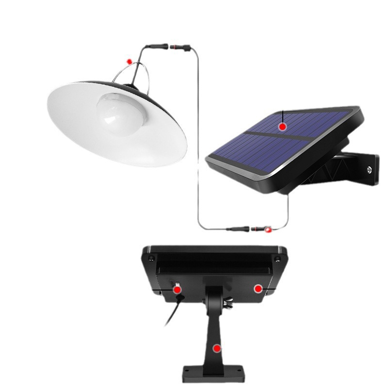 Explosiones transfronterizas 16LED lámpara solar candelabro jardín interior corredor dividido lámpara larga iluminación
