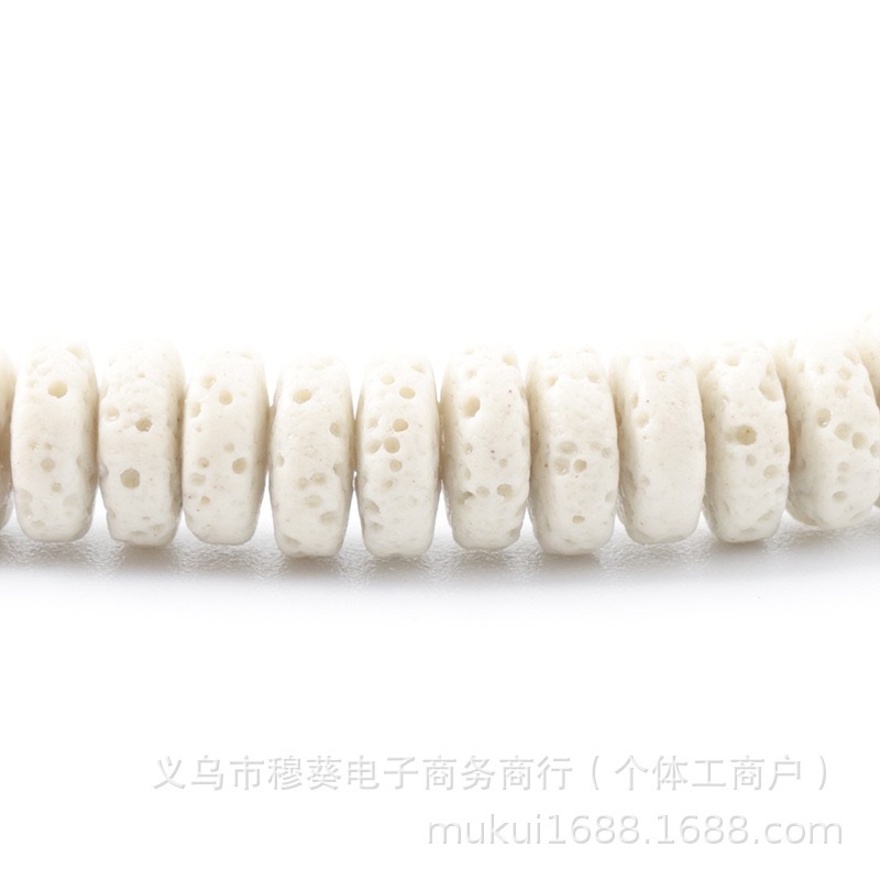 香薰彩色火山石车轮珠隔片DIY手链项链饰品配件半成品串珠批发|undefined