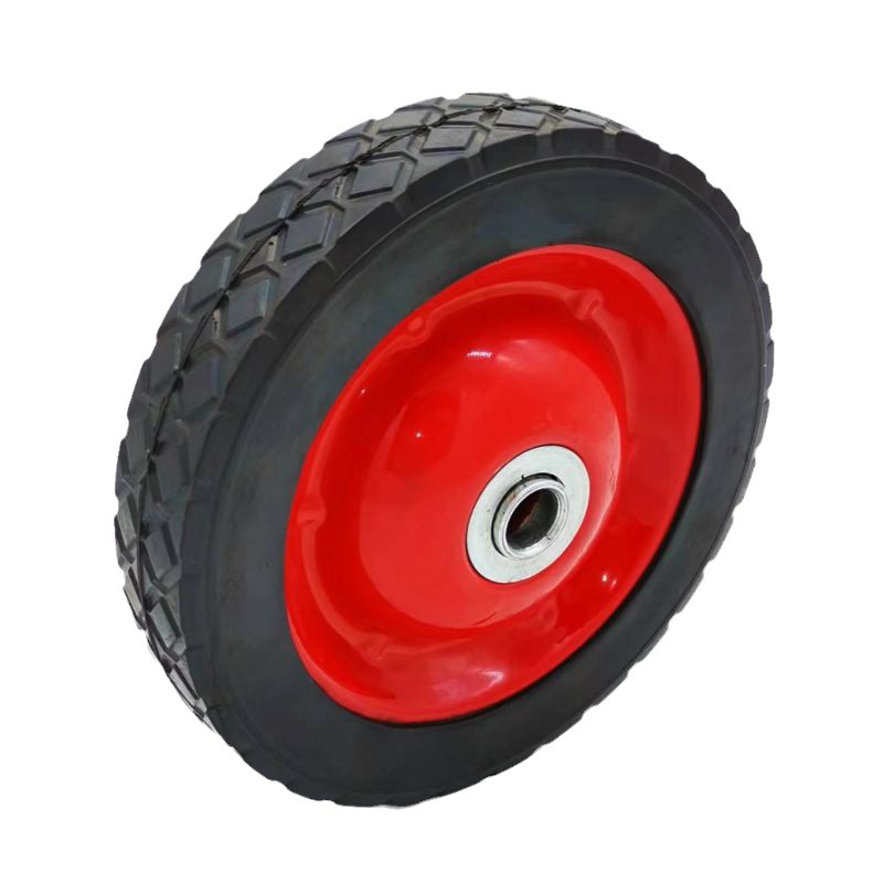 厂家直销7x1.5寸实心橡胶轮 露营推车轮子割草机轮胎小斗车实心胎