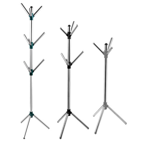 Stainless steel floor-standing coat rack, simple living room, bedroom, creative floor-standing clothes rack, modern clothes rack, home storage