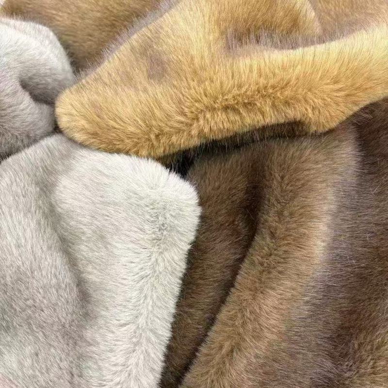 现货双色狐狸毛染尖 秋冬仿皮草服装箱包鞋帽毛绒面料|undefined