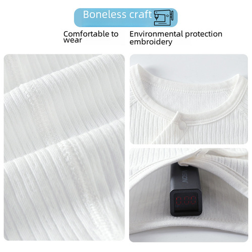 Baby Spring All-in-One Bodysuit Pure Cotton Boneless Slim Long-Sleeve Baby Hati Climbing Suit Newborn Clothes Early Autumn Item