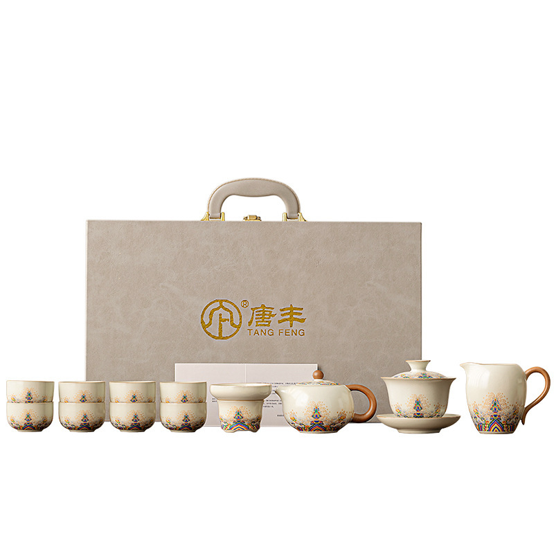 国風汝窯茶器セット軽豪華高級カンフー茶専用壺2025新作茶器茶器セット|undefined