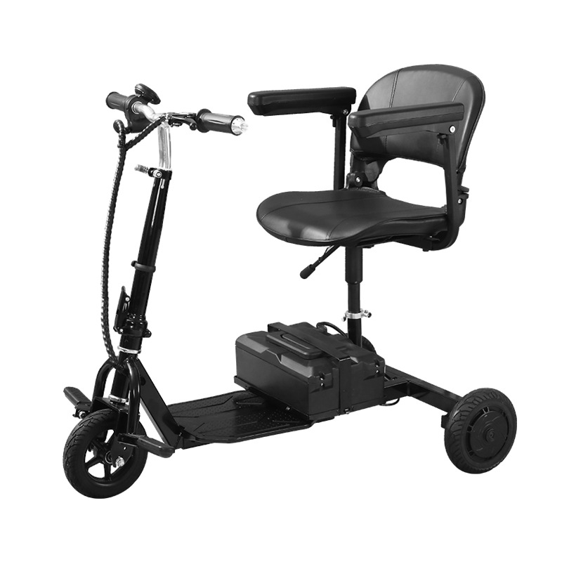 Nuevo triciclo eléctrico transfronterizo familiar para personas mayores comprando verduras scooter plegable almacenamiento carro batería al por mayor