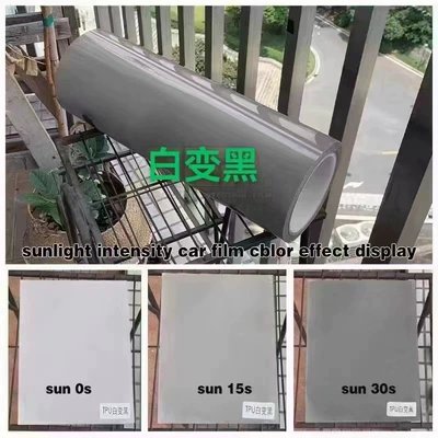 Whole Roll with Self-Healing, Blackened, Light | Car headlight protective film - tpu-white-to-black-light-control-grids-15m-x-30cm