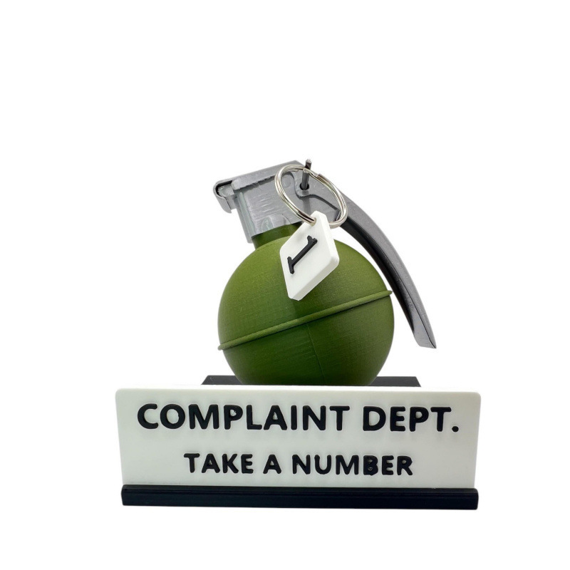 2025跨境爆款Complaint Department Grenade Desk Sign 大量现货|undefined