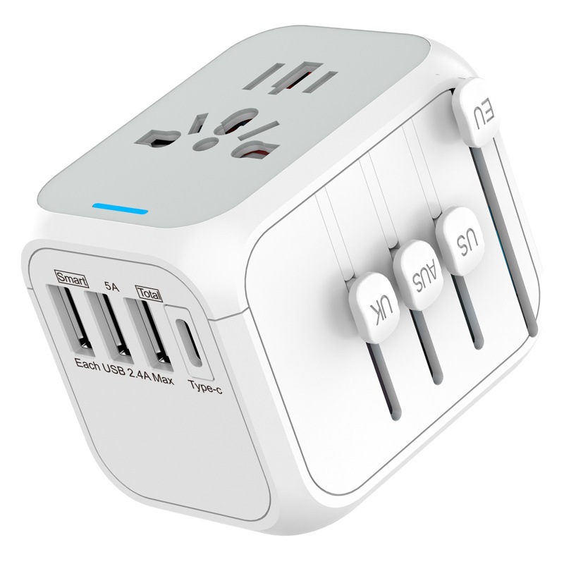 Venta caliente transfronteriza tipo-c enchufe de conversión Americano Británico Alemán Australiano convertidor de viaje estándar enchufe de conversión