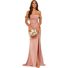 J 45595 Off Shoulder Mermaid Dress ¶�������� ŷ���羳