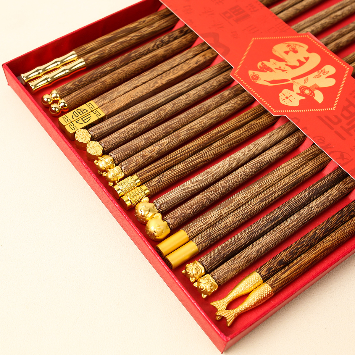 Ala de pollo palillos de madera traje de regalo banquete comida una persona palillos caja de regalo festivo regalo casual al por mayor