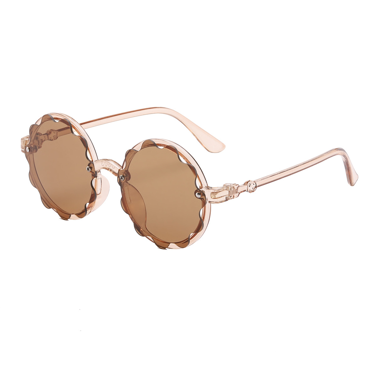 2021 nuevos niños ola océano gafas de sol moda irregular personalidad flor niños gafas de sol 8863