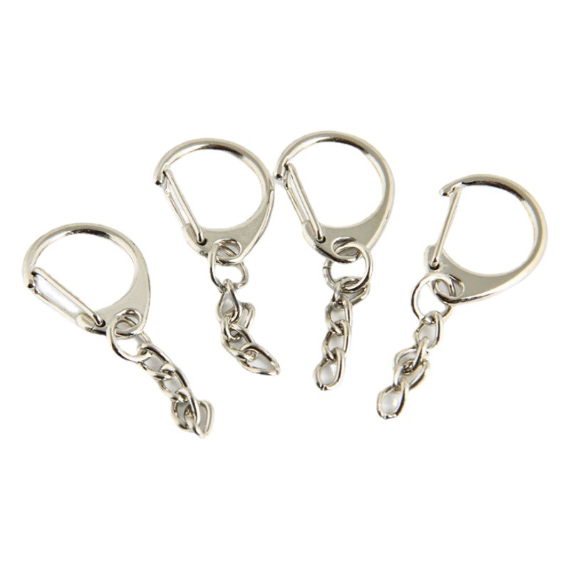 Factory direct supply C buckle metal D buckle with eight key chain key chain accessories multi-specification exquisite key ring