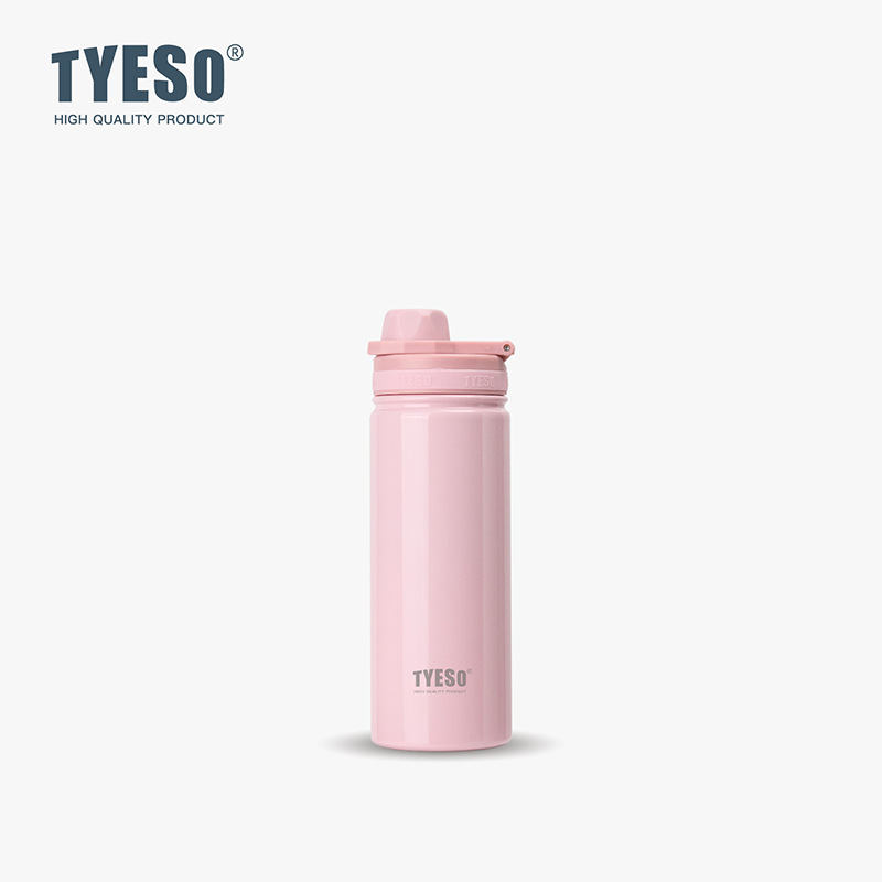 Taisuo 学生スポーツボトル TYESO ポータブルハンドルステンレス鋼ウォーターカップ INS 真空北欧スタイル二重層断熱カップ|undefined
