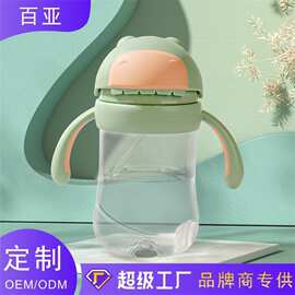 定制Tritan儿童学饮杯宝宝幼儿园外出鸭嘴水杯防摔婴儿水杯PPSU