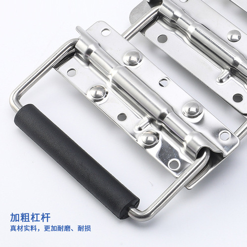 304 stainless steel folding handle furniture handle industrial small handle tool box folding spring bag handle