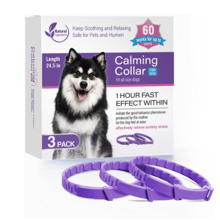 Dog Calm Collar 3 Pack Anxiety Stress Relief Adjustable Relaxation Comfortable Collar temu Amazon