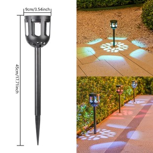 Solar Garden Light Lawn Lamp for Home Outdoor Waterproof Decoration Yard Villa Garden Arrangement Ground Light Shadow Lamp