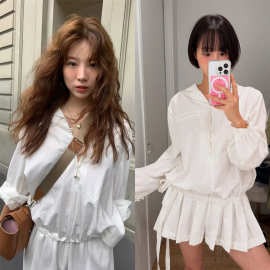 现 2026春季新款韩国设计师overd*eflair甜美连体抽腰裤裙