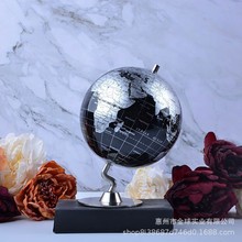 纯英文高清复古金属地球仪 儿童学生书店教学专用英文地球仪