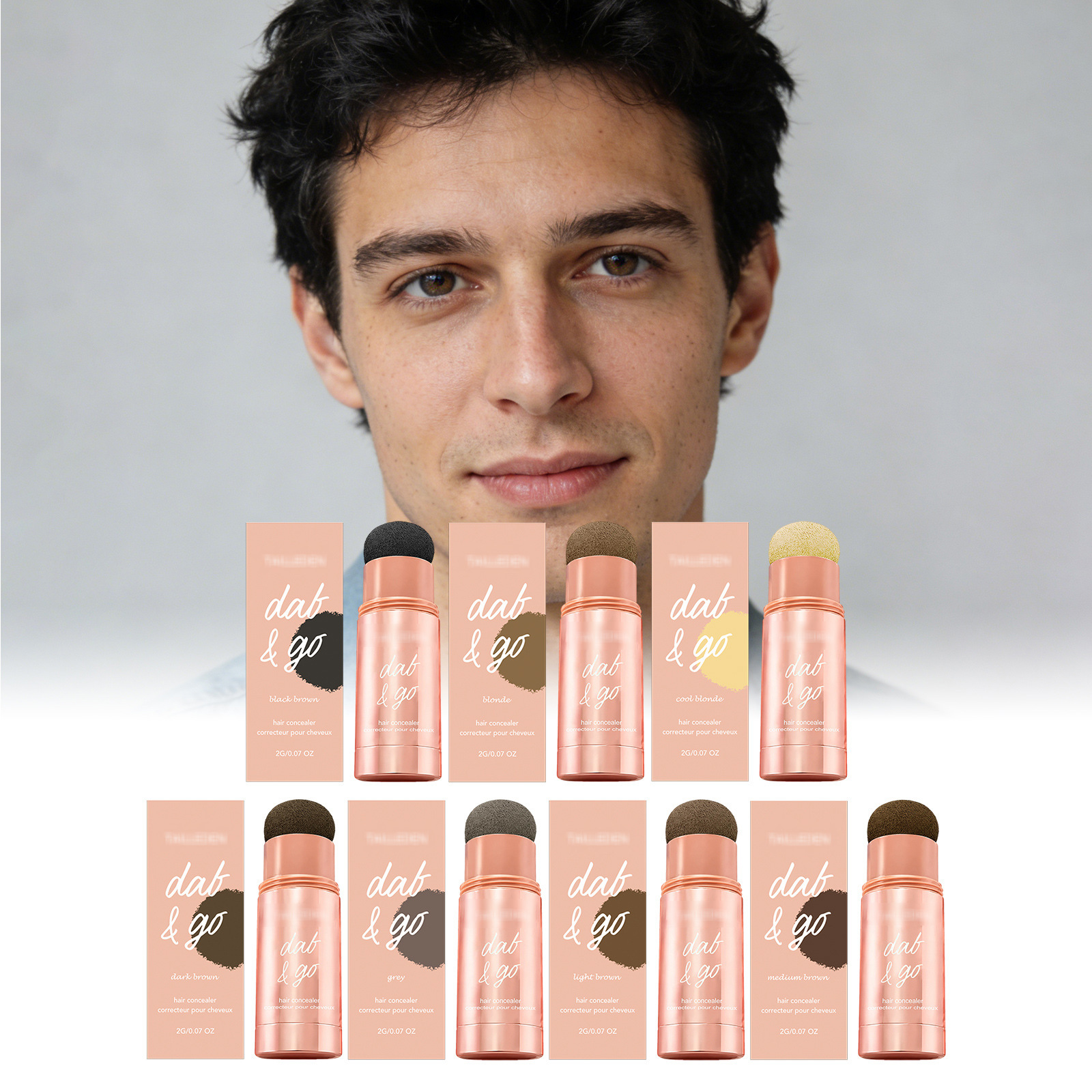 Hairline Shadow Powder for Touch-Up, Hair Color Filler for Hairline, Refreshing and Natural Color, Fine Powder Texture That Adheres Well