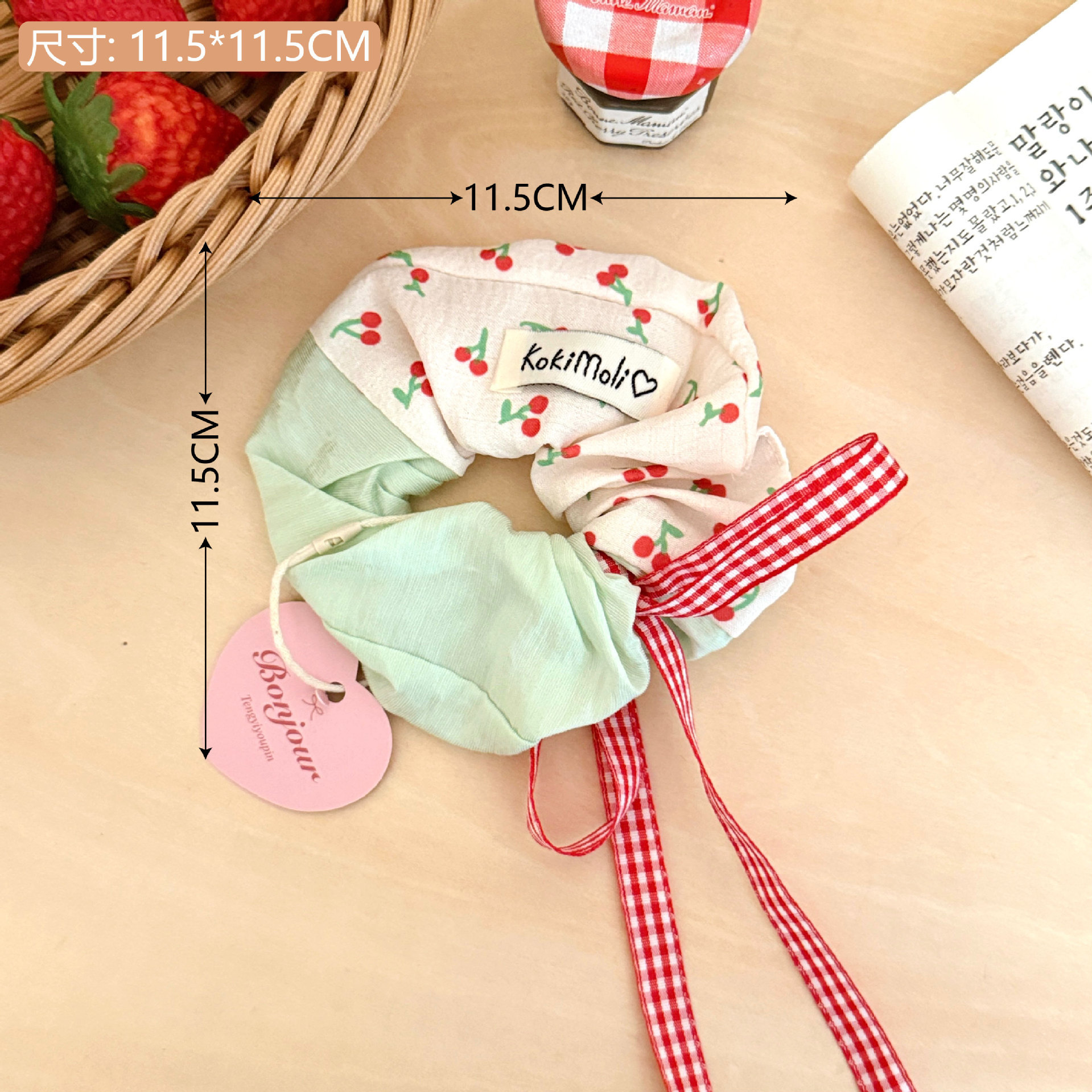 Estilo coreano de alta apariencia de encaje de intestino grueso banda de pelo accesorios para el cabello cuerda de pelo de corazón de niña de todo fósforo pequeño Qing nuevo tocado de cola de caballo de gran altura al por mayor