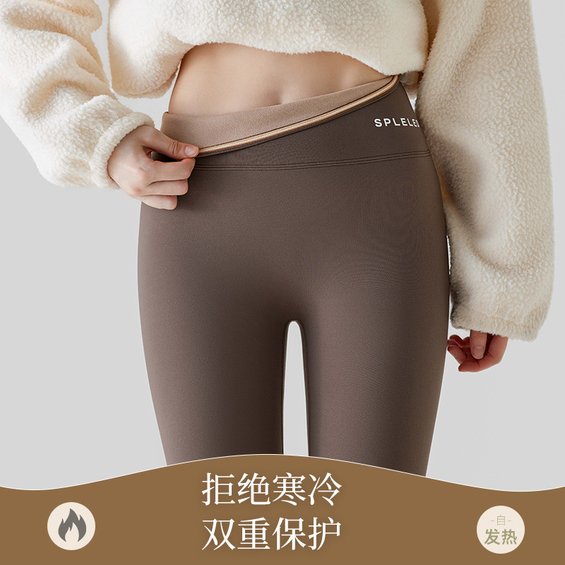 Autumn and Winter Velvet Leggings for Women, Lamb Velvet Outer Wear Warm Pants, High Waist, Tummy Control, Butt Lift, Shark Barbie Pants, Cotton Pants Autumn and Winter Velvet Leggings for Women, Lamb Velvet Outer Wear Warm Pants, High Waist, Tummy Control, Butt Lift, Shark Barbie Pants, Cotton Pants
