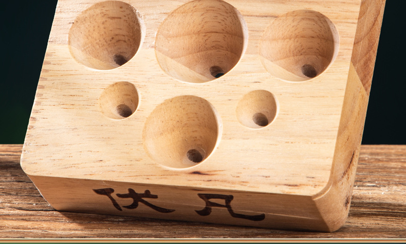 Wooden Cone Moxa Mold for Ai Tuo Ginger Moxibustion with 250g Qichun Moxa Wool quality and texture