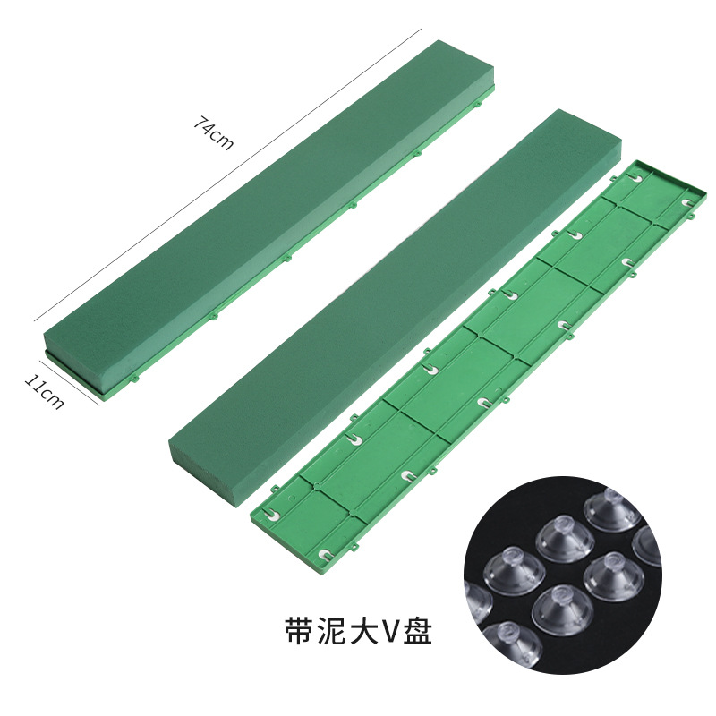 Espuma para Flores para Coche de Novios en Forma de Corazón - con Bandeja Plástica