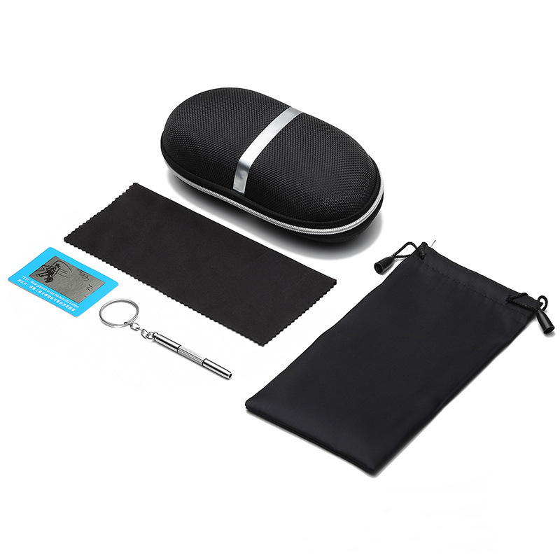 New Hook Glasses Box Wholesale Multifunctional Screwdriver EVA Zipper Box Compression Leather Sunglasses Box Manufacturers