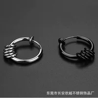 Трансграничный хип-хоп Модный зажим для ушей из титановой стали DIY аксессуары кольцо с пряжкой для ушей крест кулон зажим для ушей