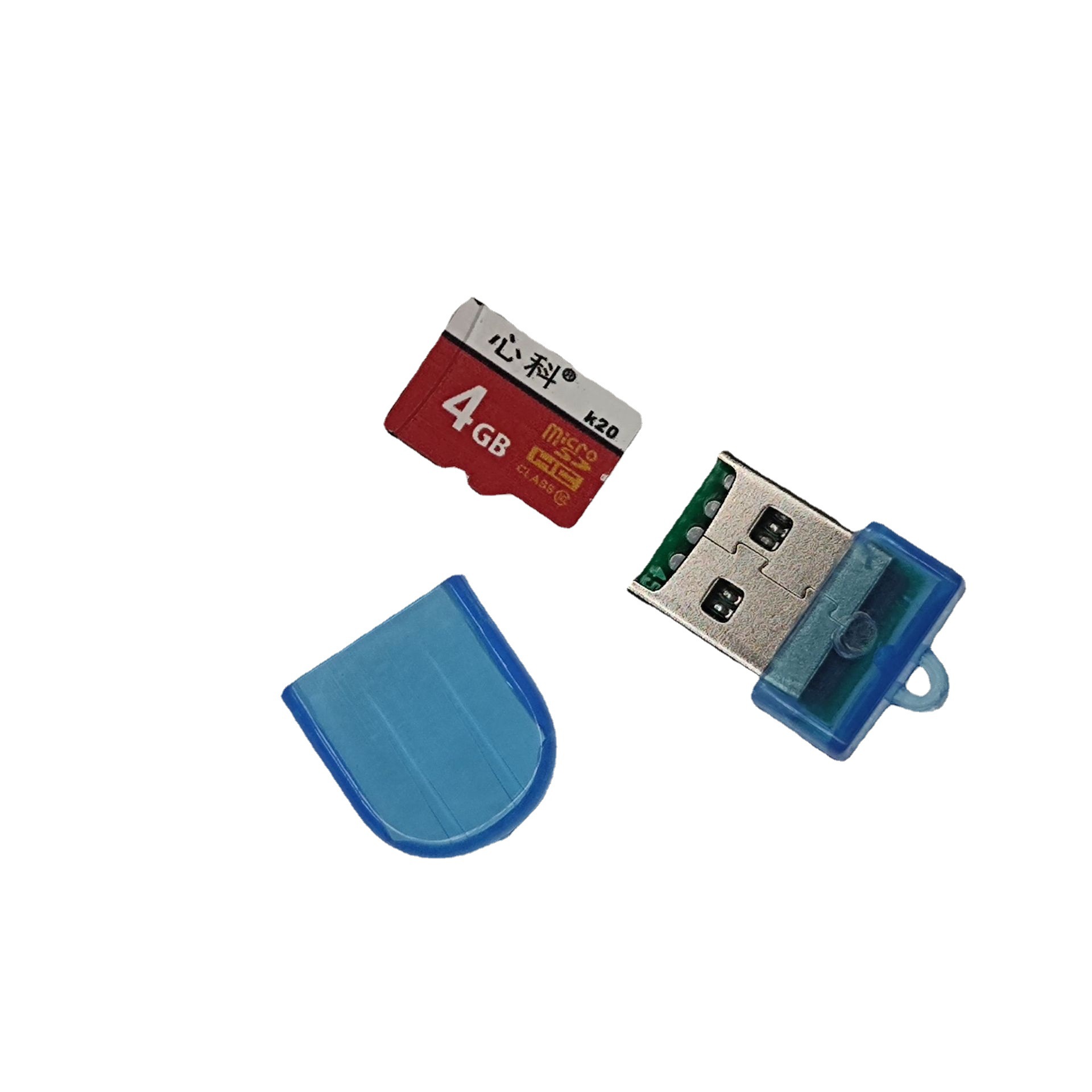 透明小拇指读卡器USB2.0内存卡TF迷你创意内存卡透明读卡器批发