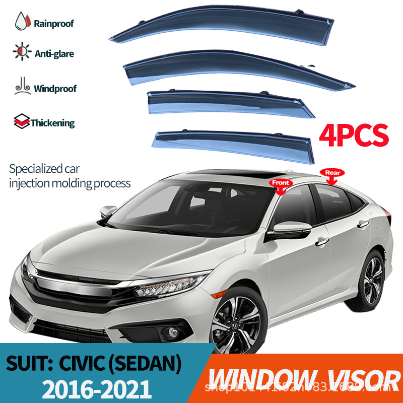 Suitable for 2016-2021 Civic Sedan Rain Visor Civic Fc1-5 Window Visor
