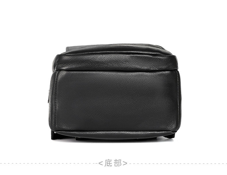 Ba lô da bò lớp đầu dung tích lớn nam da thật 29×20×41 cm — Màu đen chi tiết 18