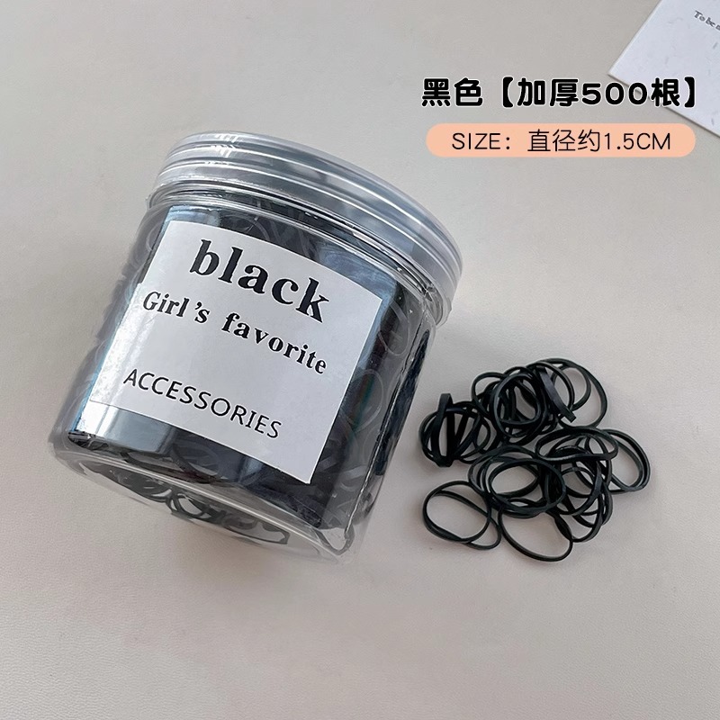 Color caramelo tira de goma desechable bebé anillo de goma para niños no lastimar cabello de las niñas tiras de goma