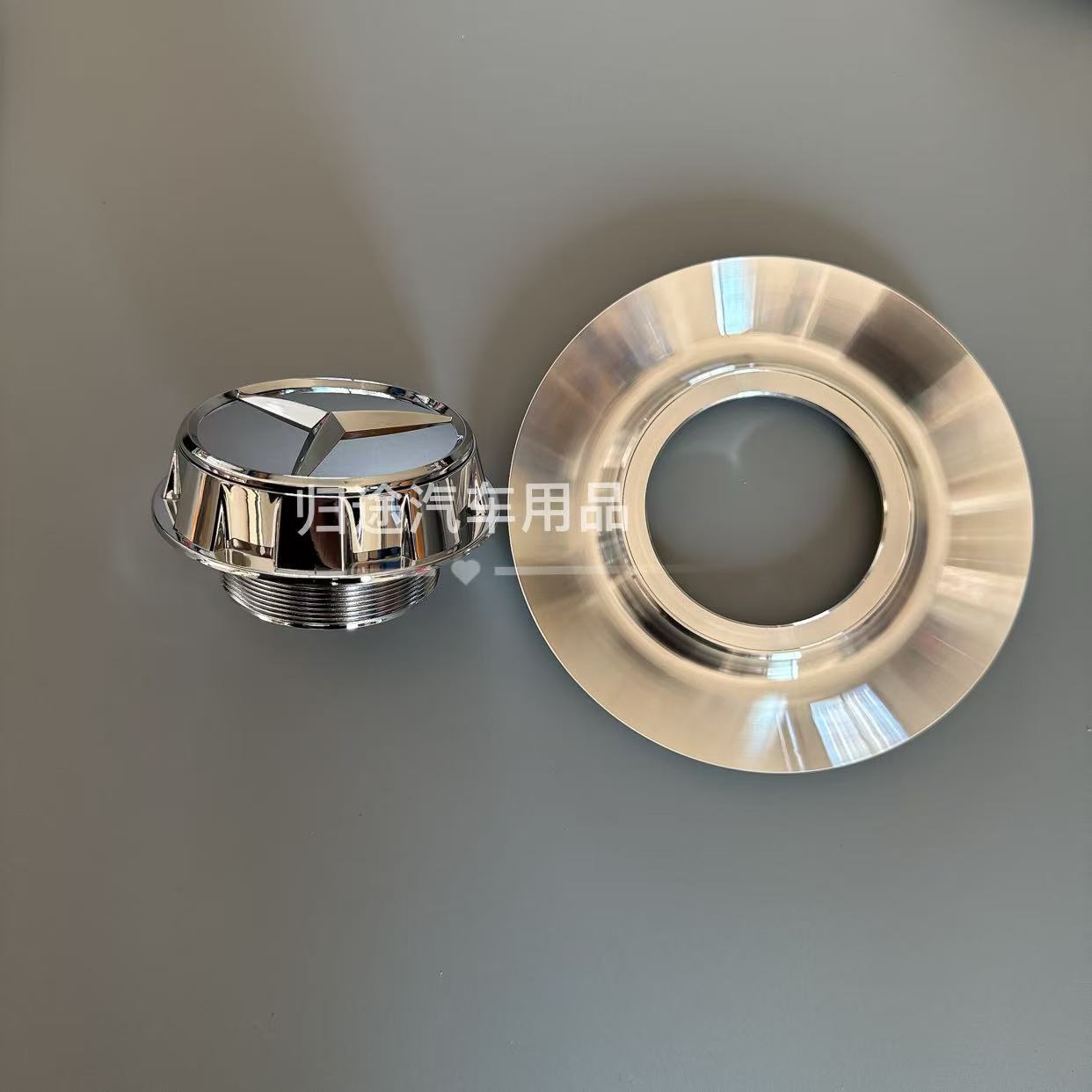 Hub cover, Mercedes-Benz Hub Cap for Mercedes-Benz - silver-combination-cap-144mm