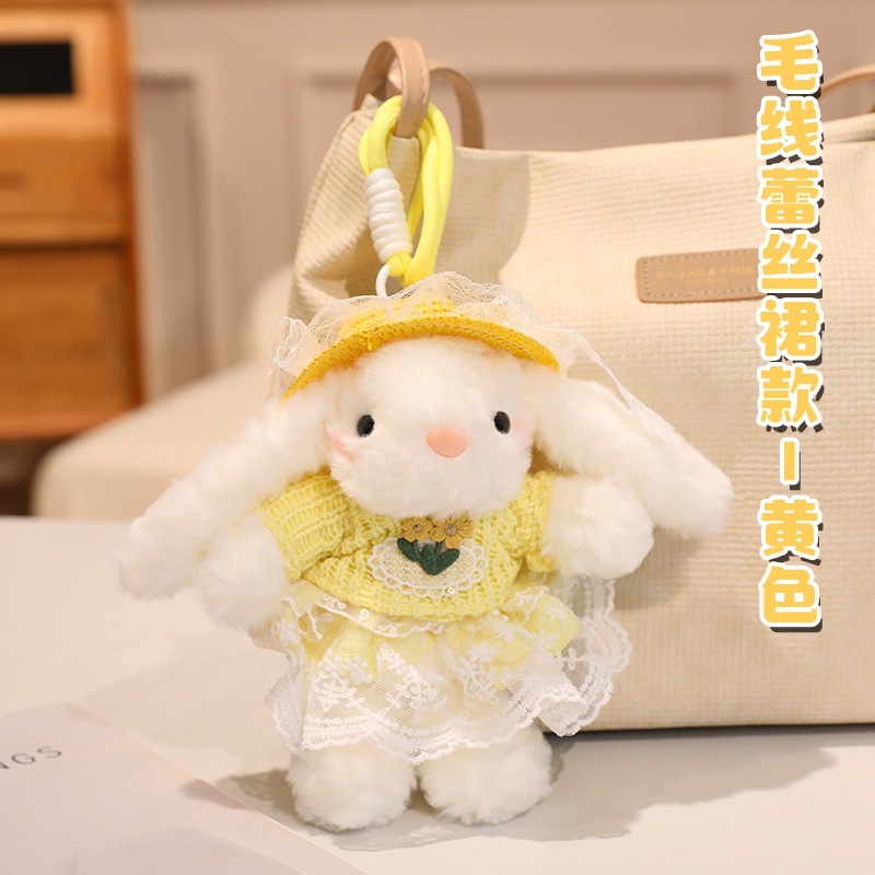 Nuevo lindo cambio West Highland peluche muñeca colgante llavero al por mayor bolsos de chicas colgante muñeca al por mayor