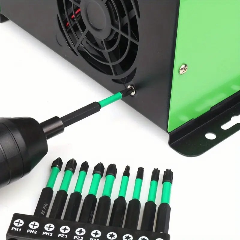 エアビットセット 耐衝撃クロス/梅花磁気電動ドリル 強力磁気エアビット 高硬度滑り止めビット|undefined