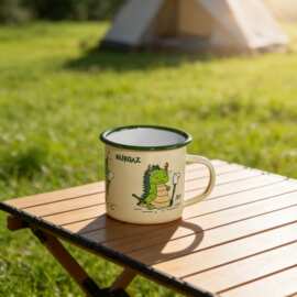 CAMPOUT露营搪瓷杯加厚马克杯包边口杯龙年纪念杯国潮礼物伴手礼