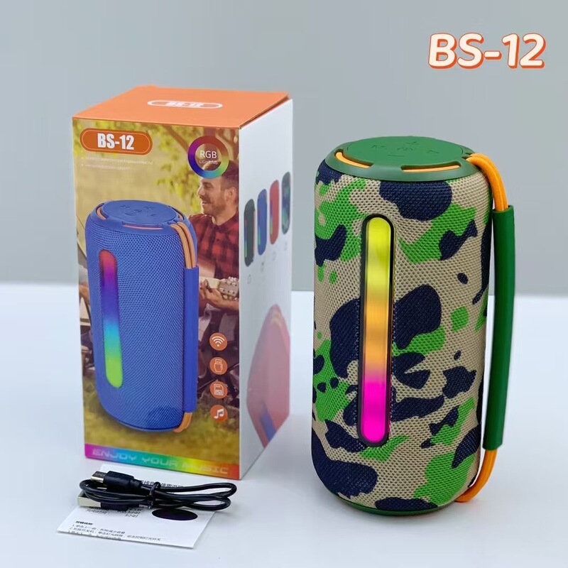 BS12跨境新款无线蓝牙音箱户外手提双喇叭低音炮音箱桌面蓝牙音响|undefined