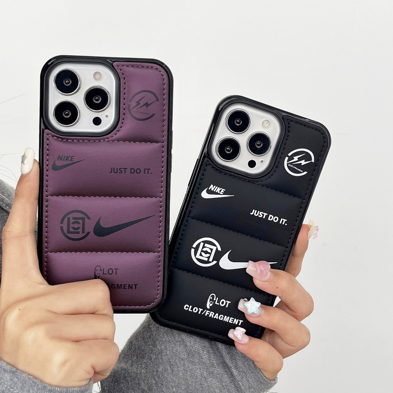 Suitable for Apple 15Promax Mobile Phone Case Filled with Cotton Leather down Jacket Iphone16 Cross-Border Export 11 Couple 13 Suitable for Apple 15Promax Mobile Phone Case Filled with Cotton Leather down Jacket Iphone16 Cross-Border Export 11 Couple 13