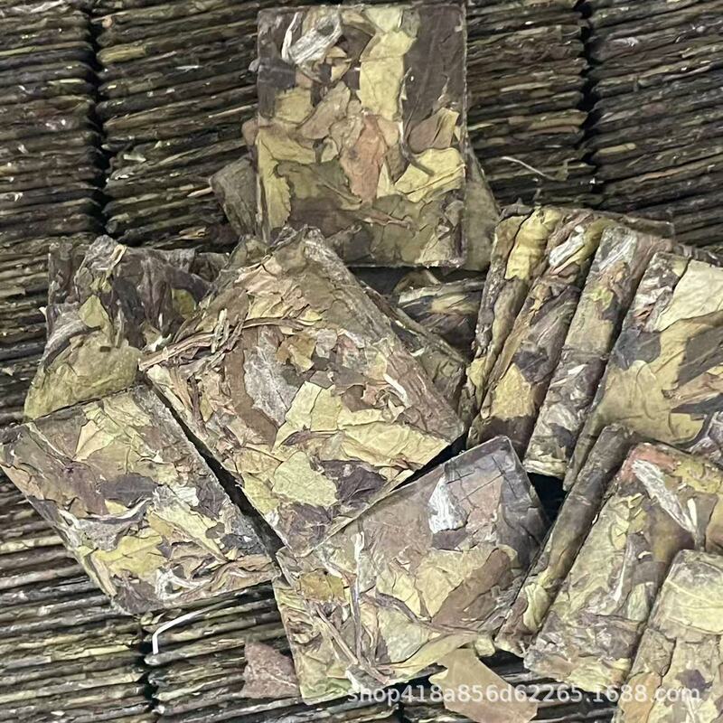 2021 Fuding White Tea Guanyang Mountain Biscuit Tea Small Square Pieces Loose Old White Tea Leaves Manufacturer Wholesale Direct Sales 500g