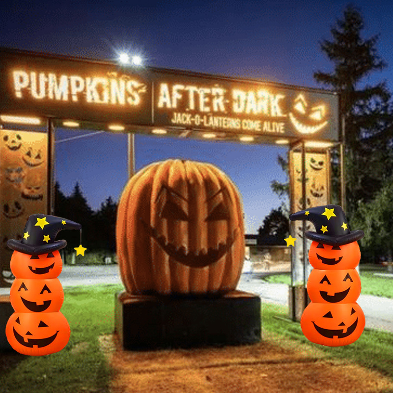 ハロウィンの屋外の置物の空気入れのカボチャの頭の幽霊の場所の配置の道具のハロウィンの庭の空気入れの装飾品|undefined